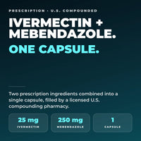Ivermectin + Mebendazole 25mg/250mg Capsules