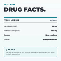 Ivermectin + Mebendazole 25mg/250mg Capsules